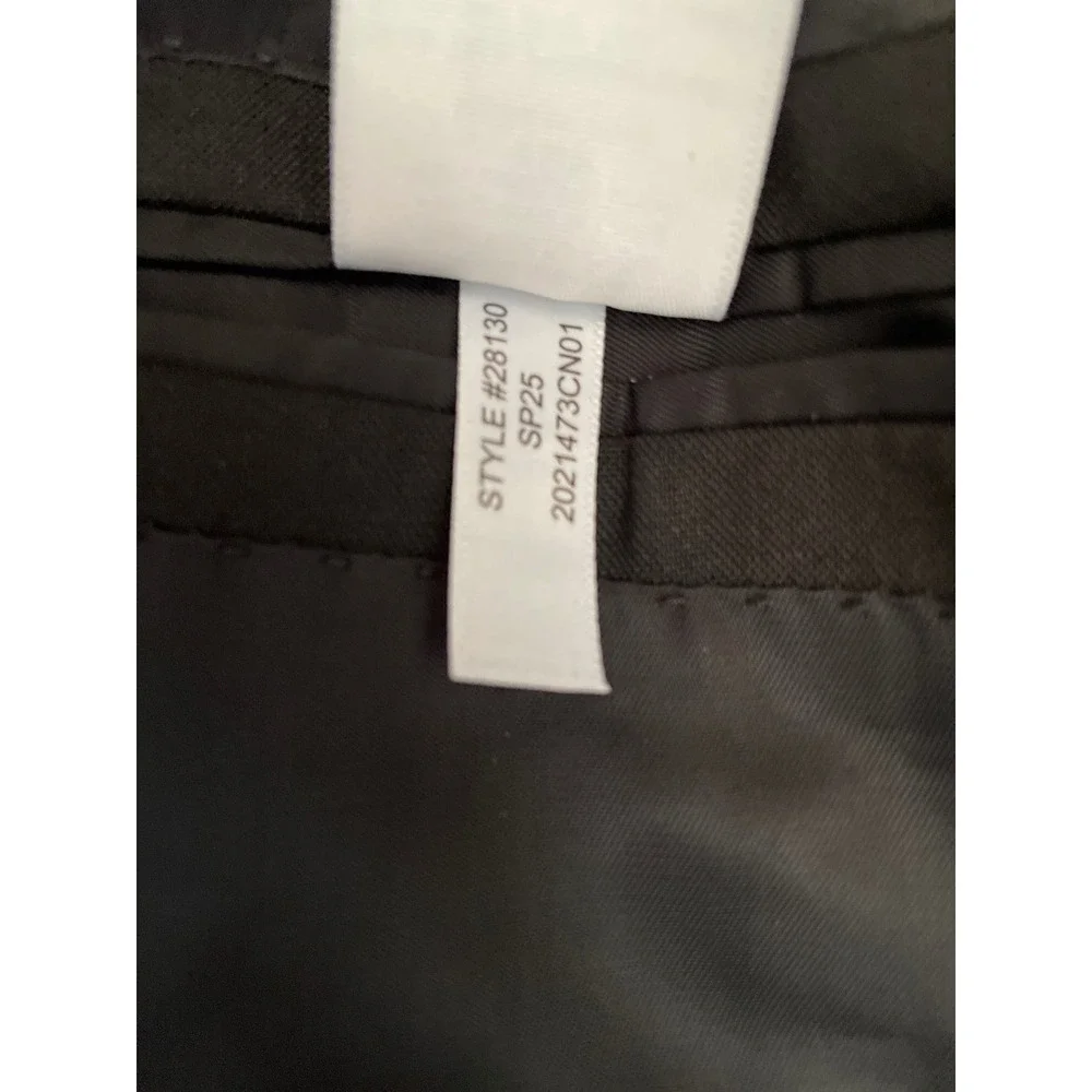 J. Crew Black Ludlow Modern slim-fit suit jacket in Italian wool 38S NEW